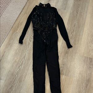 Black Sequin Jumpsuit